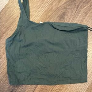 lululemon athletica Ribbed Nulu Asymmetrical Yoga Tank Top Light Support A/B Cup